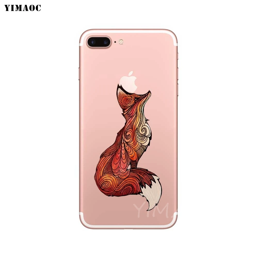3 YIMAOC Животное Головоломка лисы лиса Мягкий ТПУ силиконовый чехол для iPhone 8 7 6 6S Plus 5 5S SE X XS Max XR силиконовый чехол s - Цвет: 3