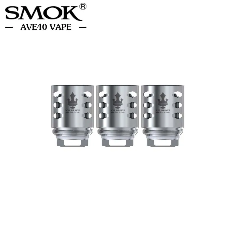 9 шт./лот оригинальный SMOK TFV12 Prince сменная катушка Q4/X4/X6/T10 0/M4/Mesh/Strip Core для Tank e