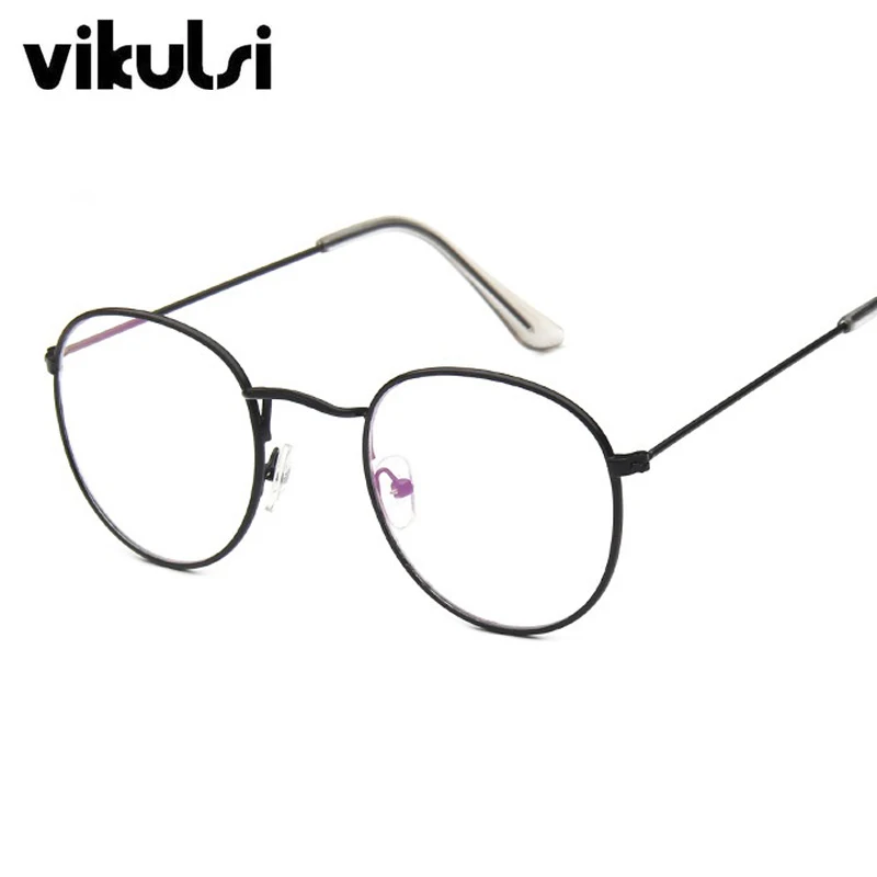 Круглое прозрачное стекло es для близорукости с прозрачным стеклом женщин и