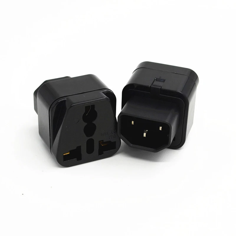 Белый/черный AC Электрический IEC 320 C14 PDU адаптер питания штепсельная вилка