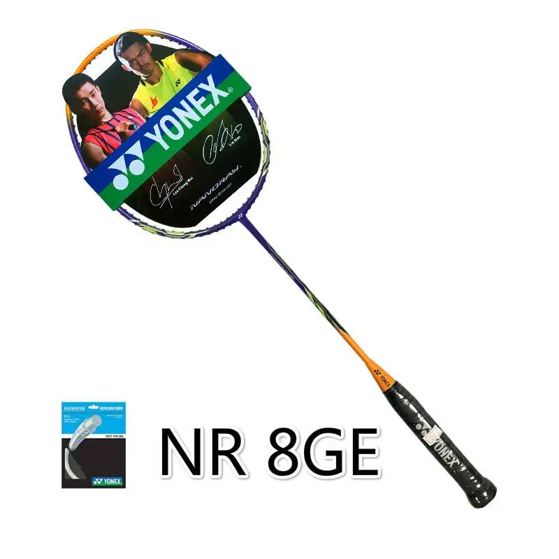 Yonex Nanoray D1 D8ge Nr 20 ракетки для бадминтона Yy Raquete свет углеродного волокна ракетки для бадминтона - Цвет: NR 8GE