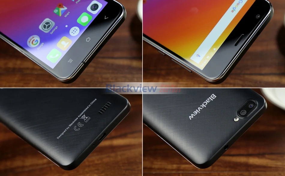 Blackview A7 мобильный телефон Android 7,0 MTK6580A четырехъядерный 5," 1 ГБ 8 ГБ 3 камеры 3g WCDMA 2800 мАч Dual SIM смартфон