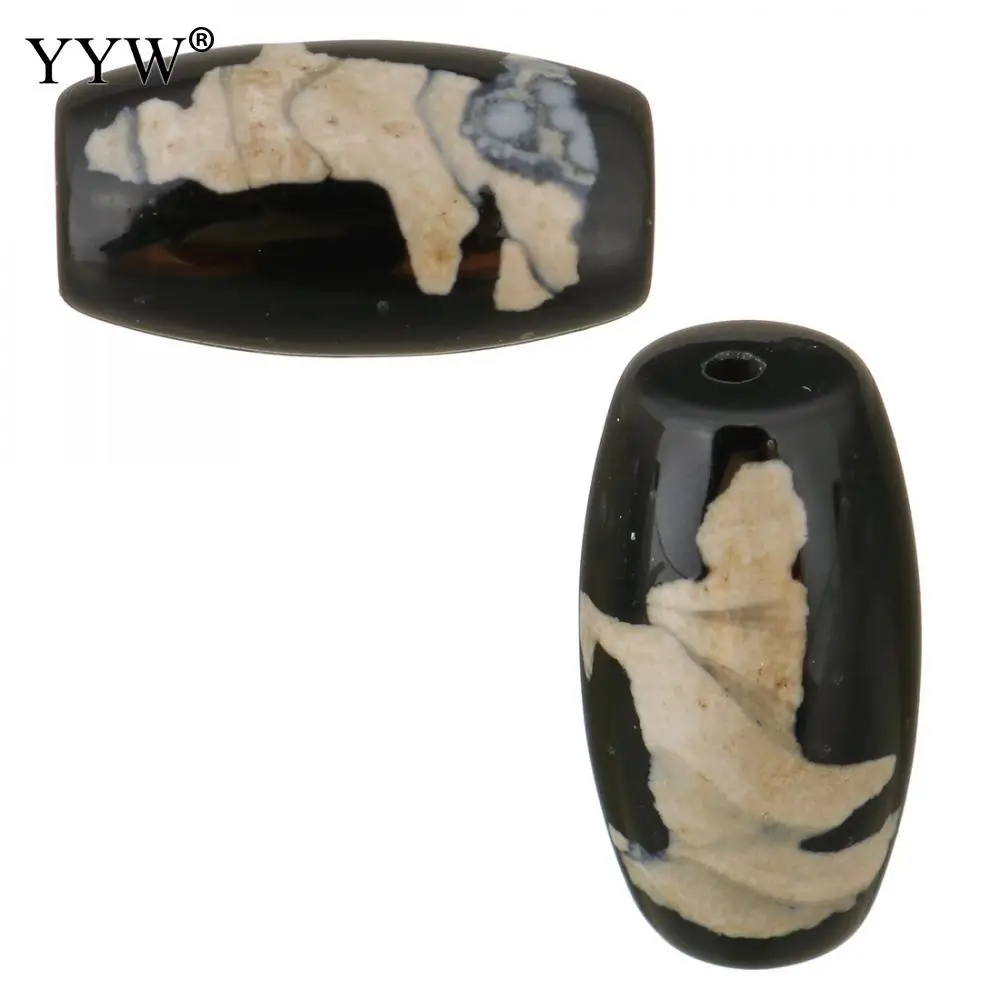 Бусины Dzi из натурального тибетского оникса модные брендовые аксессуары для