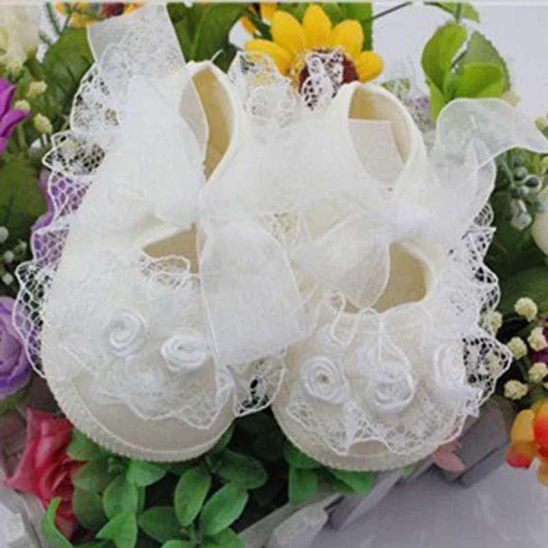 Обувь для маленьких девочек кружевная обувь с цветочным узором детей принцесс