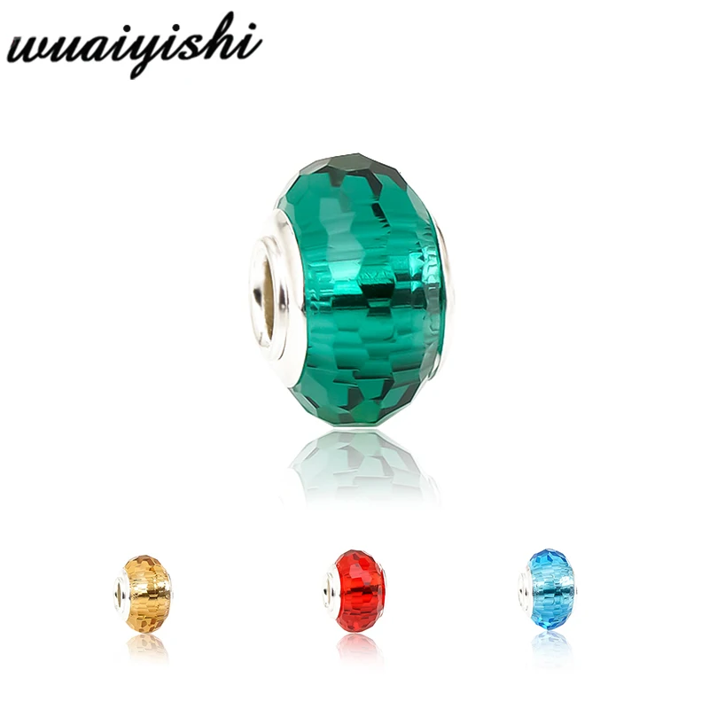 

925 beads for jewelry making crystal bead fit charm Bracelet Necklace Girls DIY bead for pulsera 9X14mm bead Pure color