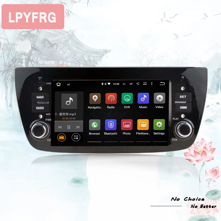 Автомобильный Dvd плеер Deckless для FIAT DOBLO 2010 2014 android 10 0 gps Аудио мультимедийный