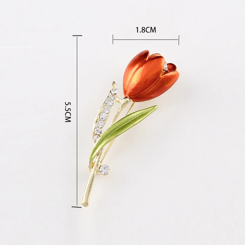 Стразы тюльпановая Брошь Pin Dripping Flower ювелирные аксессуары|Броши| |