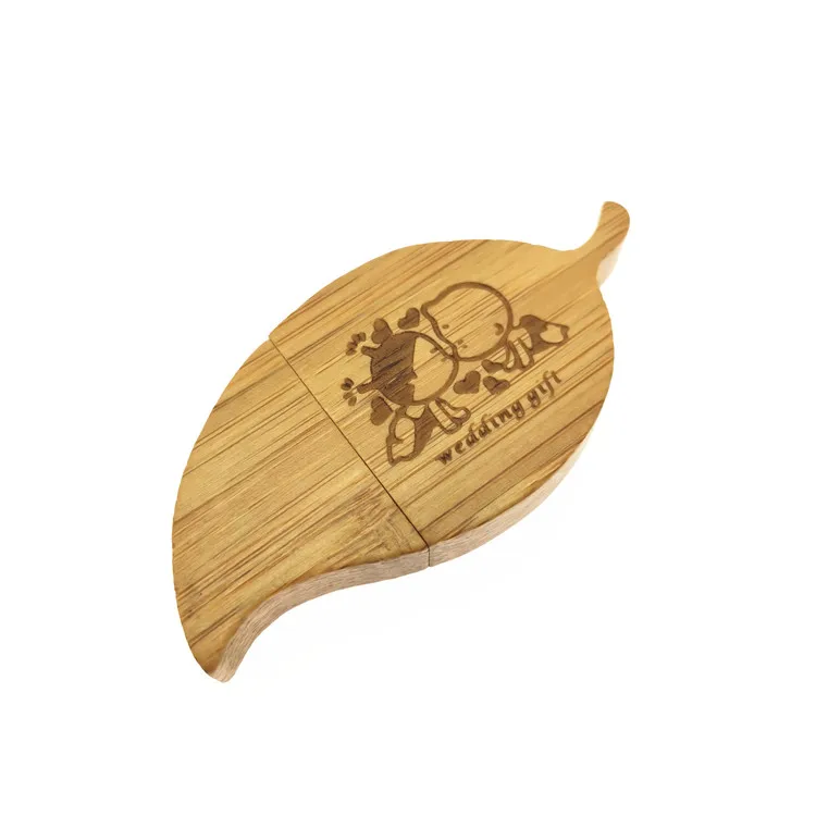 (Более 10 шт. бесплатный логотип) USB флеш накопитель в форме листа флешка 8 ГБ 64 16 32