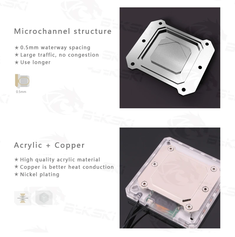 Bykski процессор воды медный блок использовать для AMD RYZEN3000 AM3/AM4/TR4/1950X/X399 X570 материнская плата 5 в A-RGB температура дисплей OLED