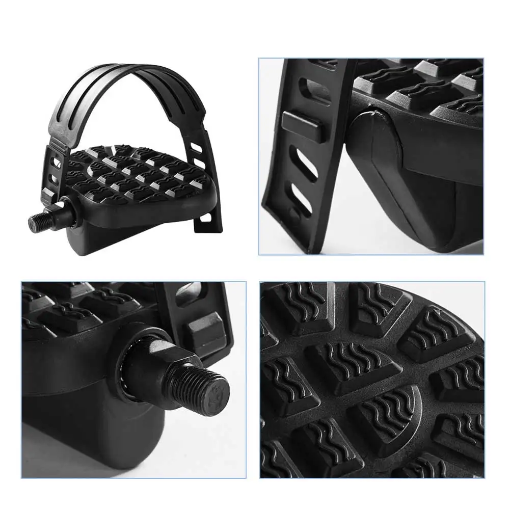 2PCS Non Slip Bike Pedals Durable Magnetic Exercise Bike Pedal Universal Sport Bicycle Accessories Ultralight Plastic Footboards
