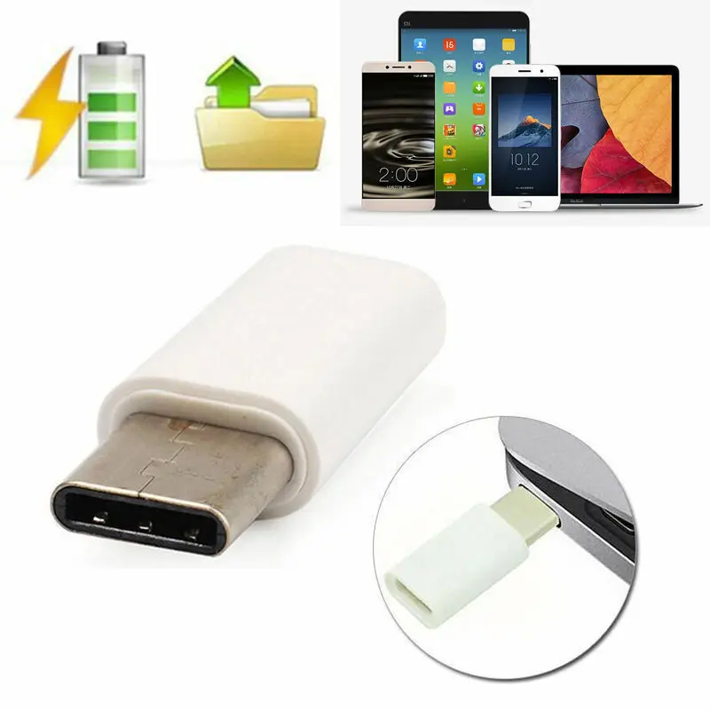 30 шт. USB C адаптер Micro USB для type-C штепсельный кабельный переходник для Xiaomi 8 huawei samsung S9 S10 Белый Черный 20 шт. в упаковке