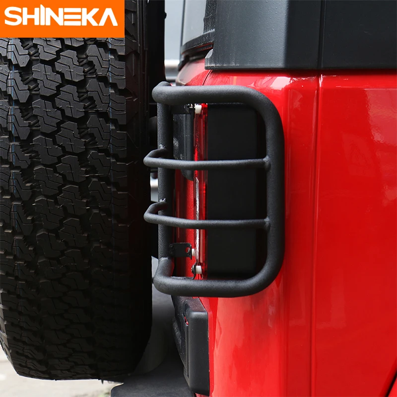 SHINEKA металлический задний светильник, крышка заднего фонаря, защита для Jeep Wrangler JK 2007+ автомобильные аксессуары