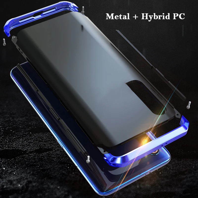 Роскошный чехол для Xiaomi Mi 9/SE с полной защитой 3в1 Алюминиевый металлический и