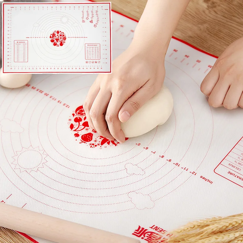 Коврик для выпечки лист тесто пиццы антипригарный коврик теста силиконовый