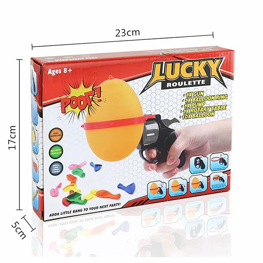 Russian Roulette Model Balloon Gun Party Tricky Creative Toy Lucky Family Interactive Games Adult Funny Toys | Игрушки и хобби