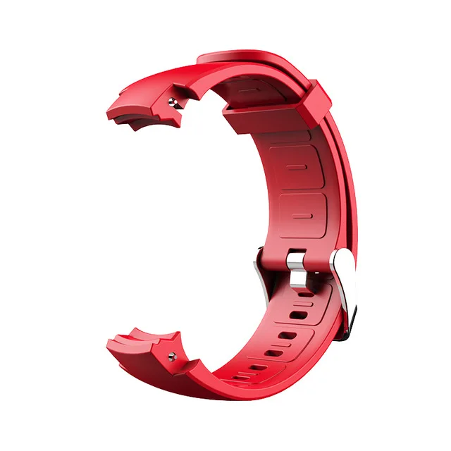 Red Strap SIKAI Смарт-часы ремешок для Amazfit Verge силиконовый ремешок сменный Браслет и чехол Защитный ПК Бампер для Xiaomi Huami 3 - Цвет: Red Strap