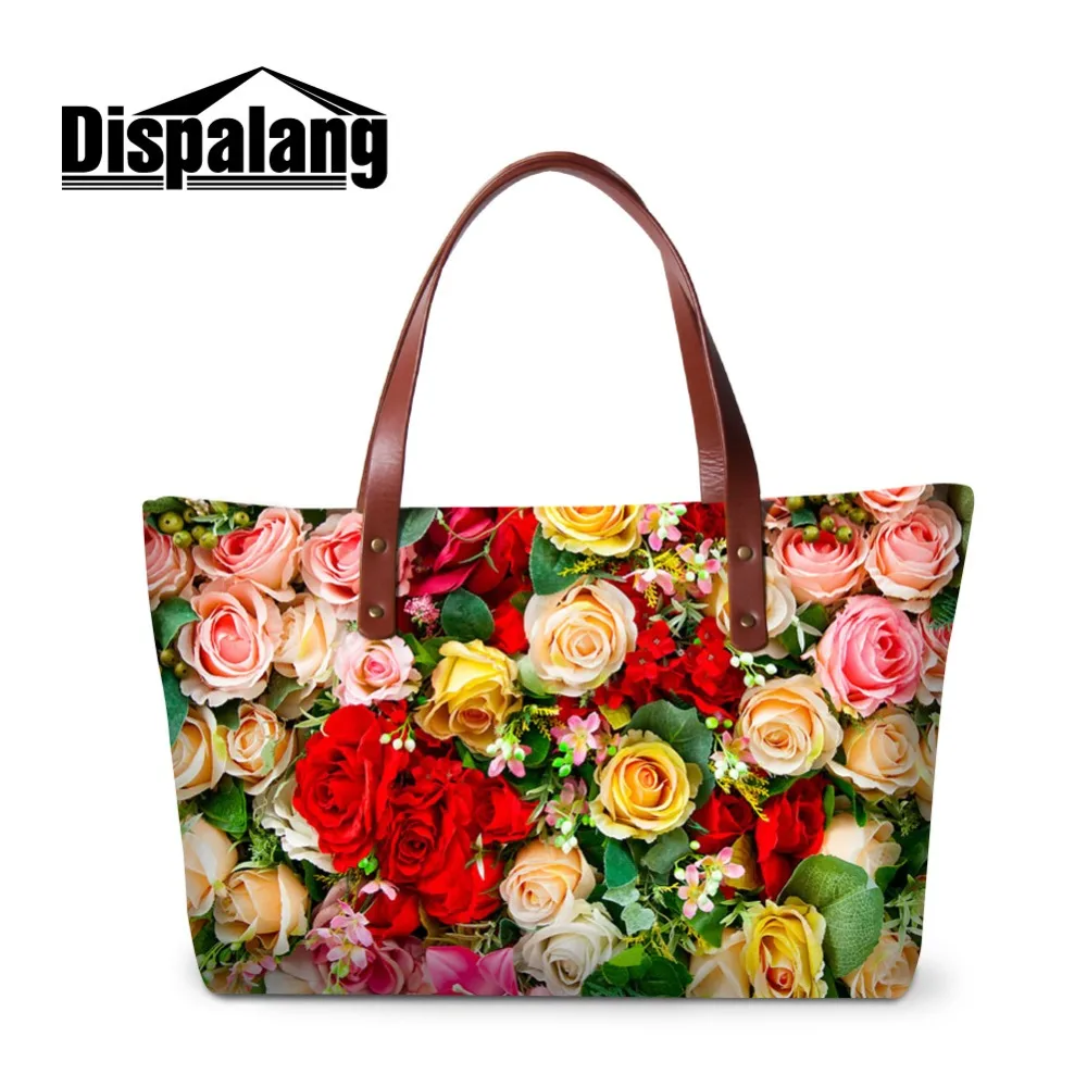 

Diapalang Luxury Shoulder Totes Bag Girls Messenger Bag Lager Flap Lady Shell Floral Handbag for Women 2018 Design Print Flower