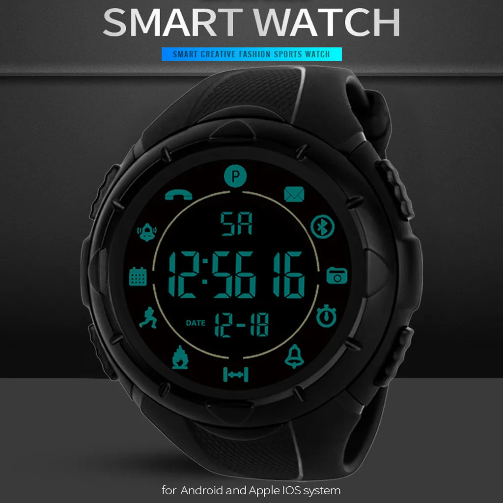 Флагман прочный Smartwatch 33-месяц в режиме ожидания 24h всепогодный мониторинг Reloj de hombre W