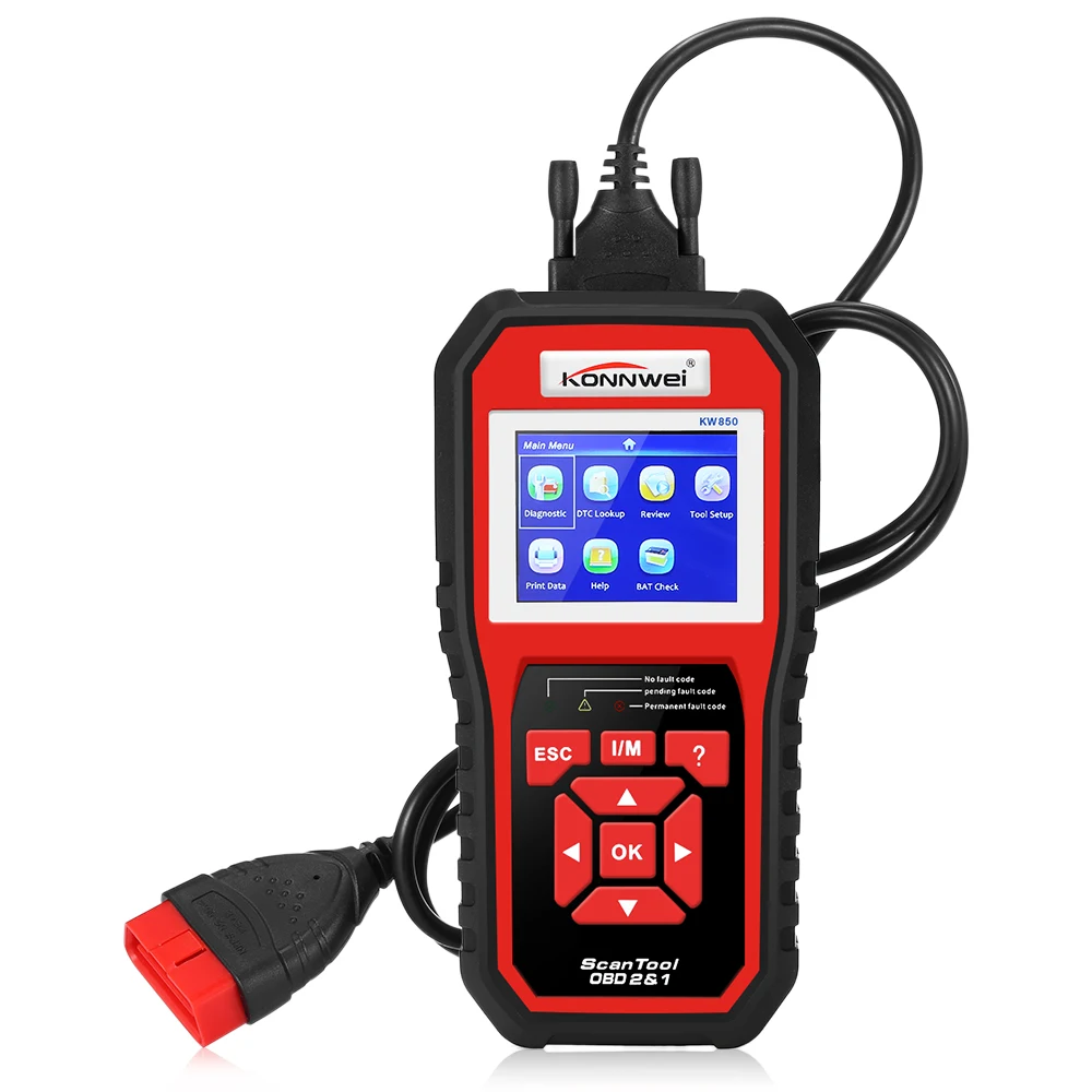 Универсальный Автомобильный сканер Konnwei KW850 CAN OBD2/EOBD|Диагностические сканеры для