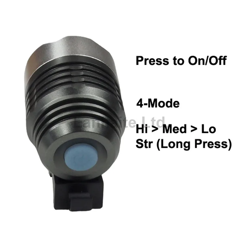 Cree XM L2 U3 3C нейтральный белый 4500K 5000K 4 Mode 1000 Lumens Bike светильник серый (1 шт.)|u3 usb|1 pc
