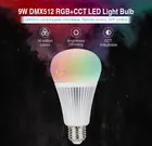 Miboxer E27 9 Вт DMX512 RGB + CCT светильник ная лампа FUTD04 + DMX 512 светодиодный передатчик + 2,4 ГГц 4 зоны RGB + CCT беспроводной пульт дистанционного управления