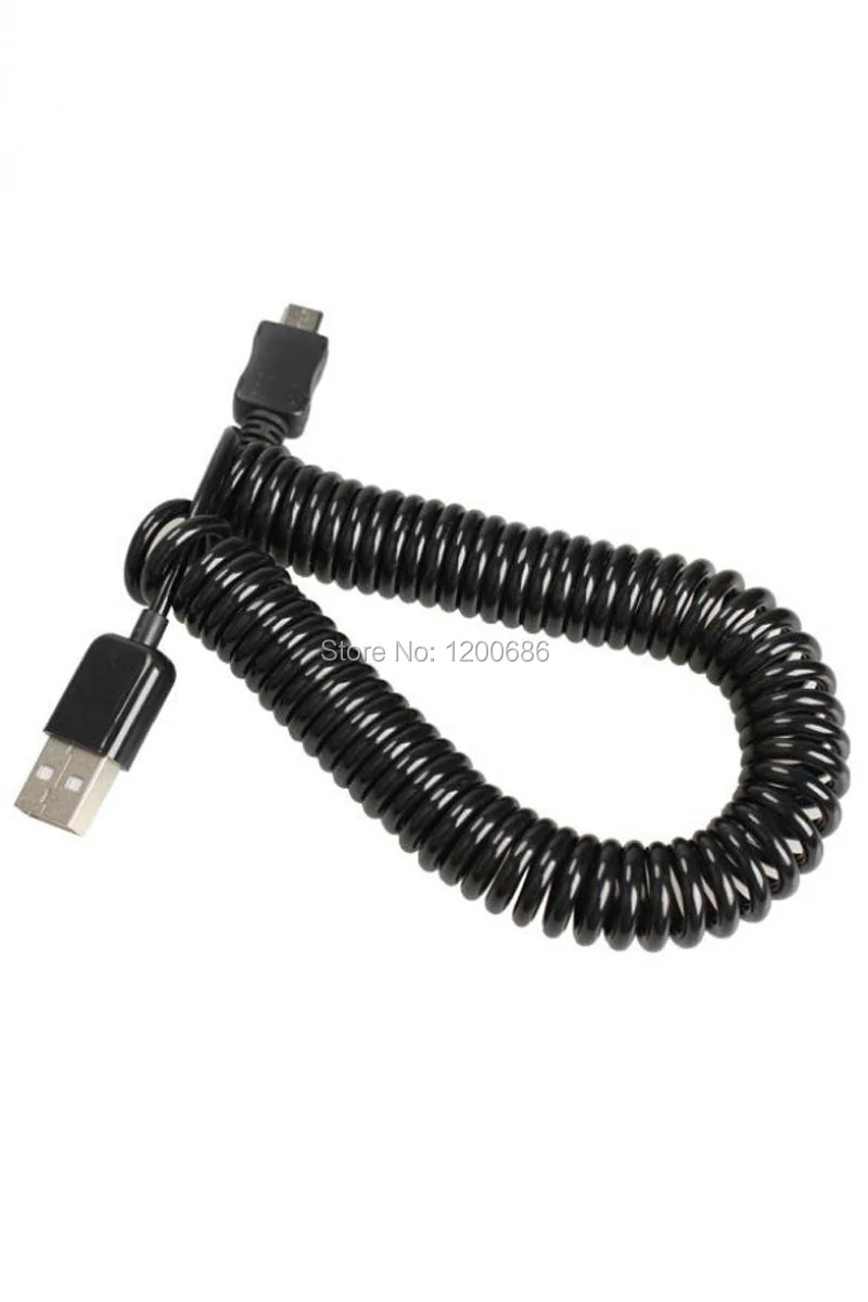 10 футов 3 м Спиральный USB 2 0 A штекер к Micro B 5Pin адаптер пружинный кабель|male male|male to