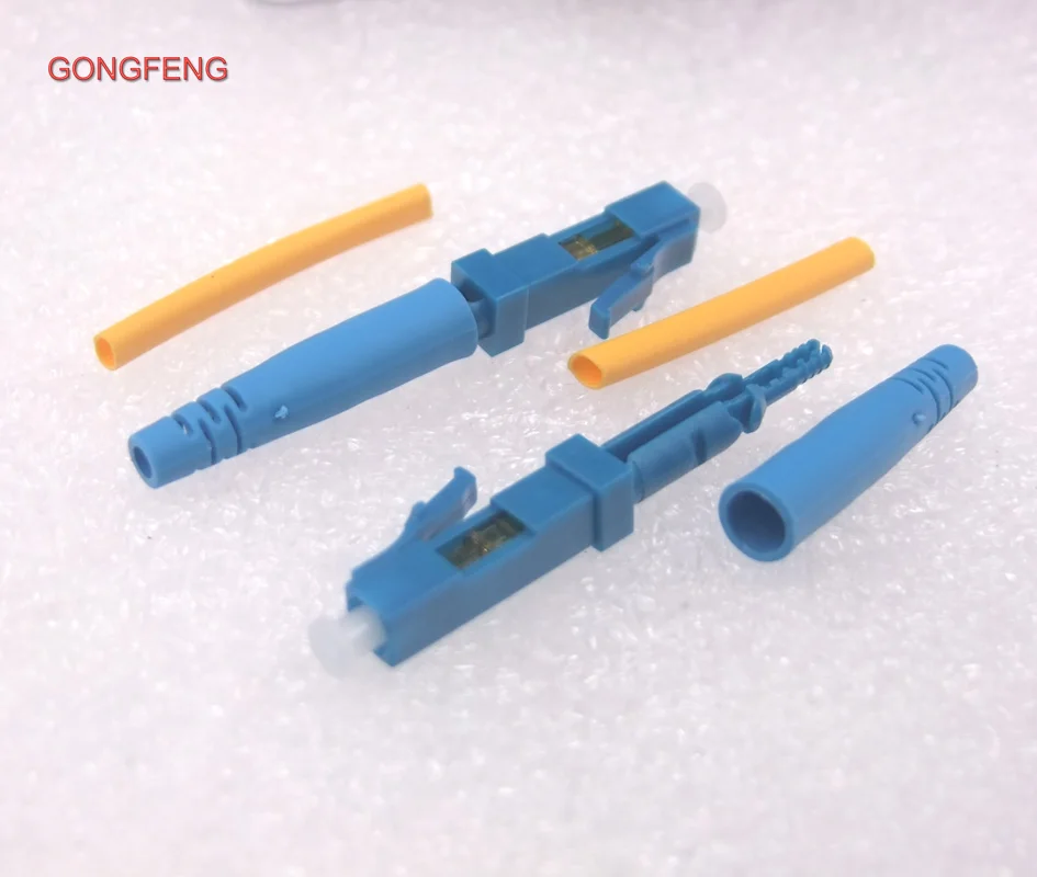 GONGFENG 100 шт. Новый LC/UPC круглый кабель Быстрый оптический волоконный разъем LC для