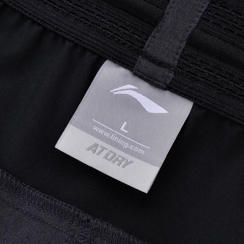 Li Ning мужские тренировочные шорты дышащие Классический крой полиэстер спандекс