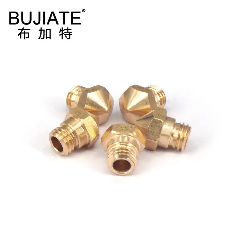 5pcs/lot MK10 Nozzle 0.2mm 0.3mm 0.4mm 0.6mm 0.8mm Copper M7 Threaded Part For Extrusion 3D Printers Parts 1.75mm Filament Brass |