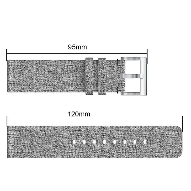 Холщовый ковбойский ремешок для наручных часов с пряжкой умных Fitbit часы наручные