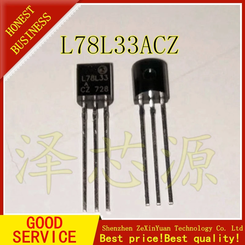 Регулятор напряжения 100 шт./лот l78l33adapter TO 92 78L33 L78L33 TO92 L78L33A 3 В|Аксессуары для