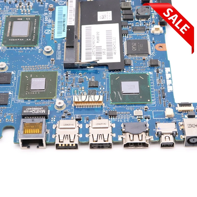 NOKOTION ноутбук материнская плата для Dell XPS 14Z L412Z PLW00 LA-7451P CF-0F2DV7 0F2DV7 F2DV7 SR043 I7-2640M