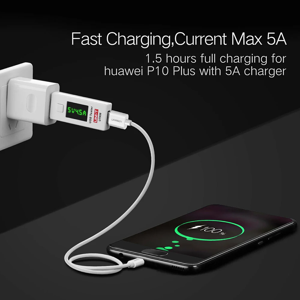 Кабель USB Type-C для быстрой зарядки 5 А 1/2 м | Электроника