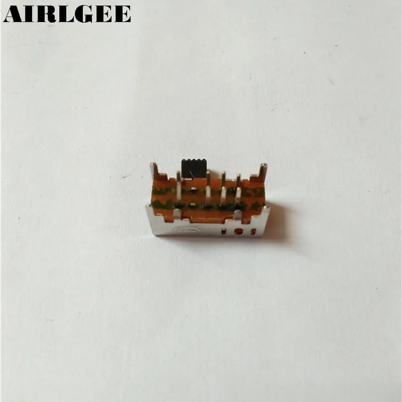 10 шт. x Панель PCB 8 Pin 3 позиции 2P3T DP3T скользящий переключатель Боковая ручка 0.5A 50V