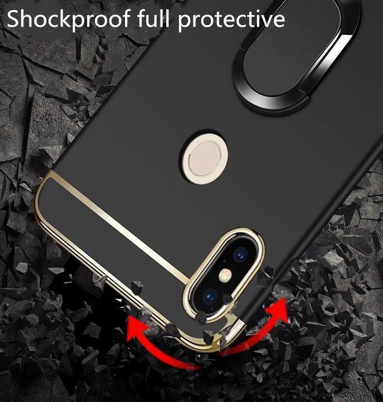 Чехол для Redmi Note 5 Pro 64 ГБ жесткий армированный бампер ударопрочный задний матовый