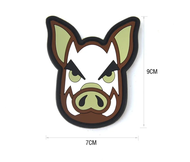 Тактический свинья крюк и петля поддержка ПВХ Резиновый патч страйкбол значок