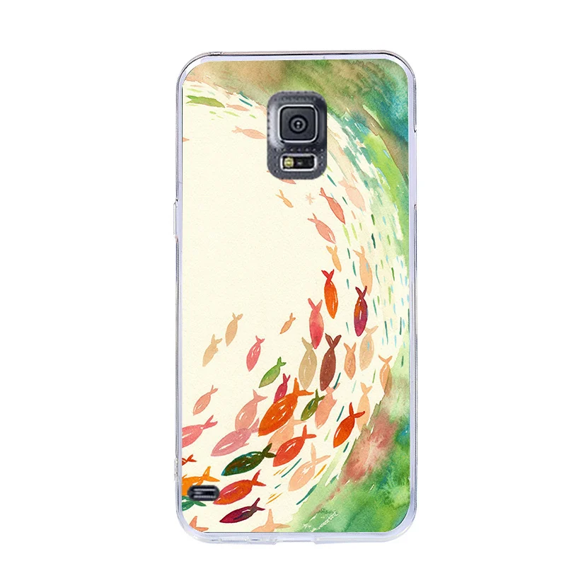 107 Чехол для samsung Galaxy S5 mini, прозрачный мягкий чехол из ТПУ для samsung S5mini SM-G800F G800, силиконовая задняя крышка 4,5" - Цвет: 107