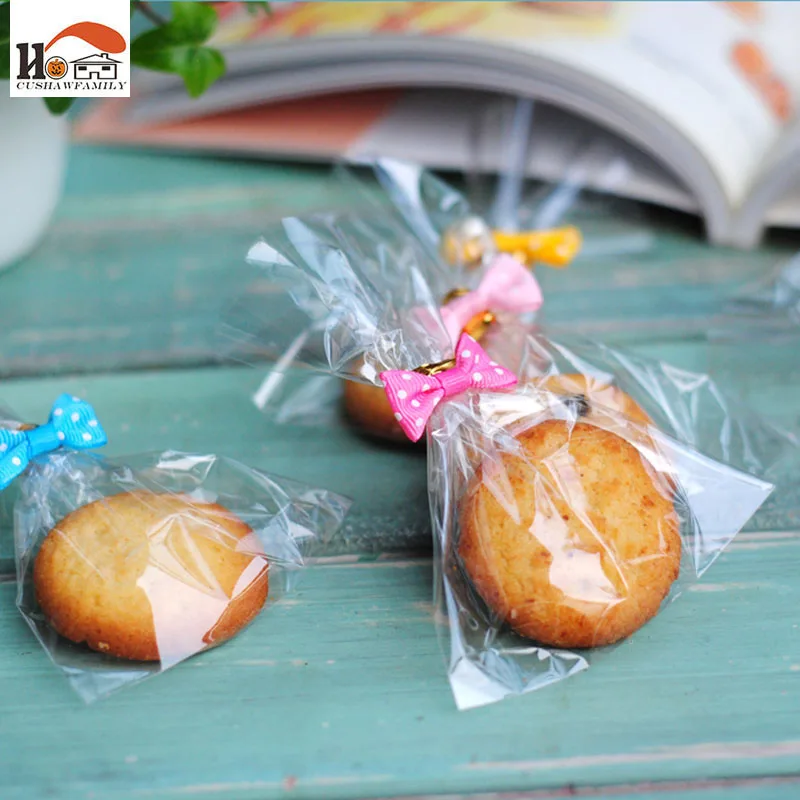 20 шт./лот мешок для выпечки с бантом закусок галстук печенье/мешок хлеба сумка