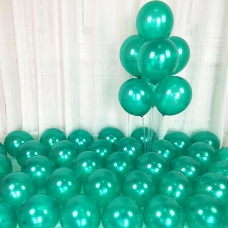 Green 20/50 шт. 10 дюймов жемчужные латексные шарики для свадебного украшения праздника гелиевые шары Беби Шауэр детский игрушки шарики ко дню рождения - Цвет: Green