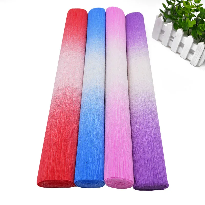 1 рулон DIY упаковка цветок крепированный Pape 250 см * 50 оберточная бумага волокна