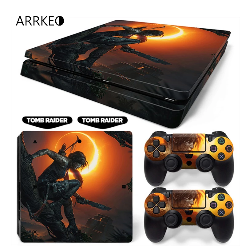 ARRKEO Shadow of the Tomb Raider винил Обложка Наклейка PS4 про кожу Стикеры для sony Игровые приставки 4 Pro консоли 2 контроллеры Скины