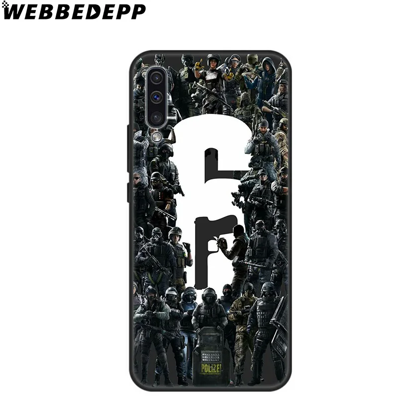 Rainbow Six Siege 6 Soft Case for Samsung Galaxy A10 A30 A40 A50 A60 A70 M10 M20 M30 M40 Note 8 9 10 Plus |