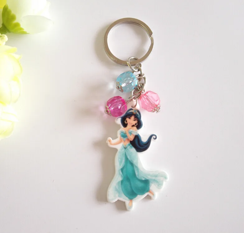Красный Disney Мультфильм Замороженные Эльза дети брелок для девочек подарок на день рождения кукла подвеска на рюкзак интимные Аксессуары Малыш принцесса - Цвет: Красный
