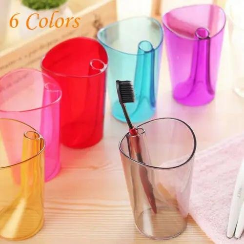Модные в наличии 6 цветов Простой Прозрачный большой Ёмкость Питьевая чашка для