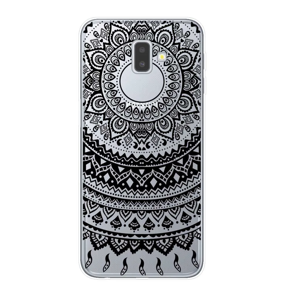 Сексуальный цветочный чехол для телефона, чехол для samsung J3, J5, J7,, J4, J6 Plus,, Note 8, 9, 10 Pro, чехол, кружевной цветок, мандала, чехол s Capa