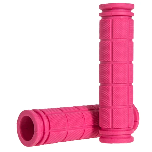 Pink 1 пара мягких резиновых рулей BMX MTB горный велосипед ручки противоскользящие руль велосипеда ленты аксессуары для велосипеда - Цвет: Pink