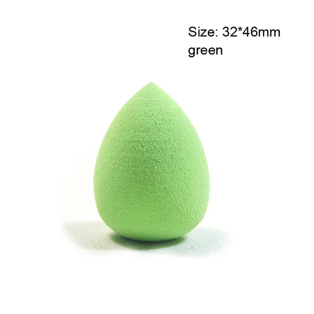 Small Green Fulljion 1 шт., мягкая форма капли воды, макияж, косметическая пуховка, основа, спонж, пудра, гладкая красота, лицо, Чистый Макияж, инструмент, аксессуар - Цвет: Small Green