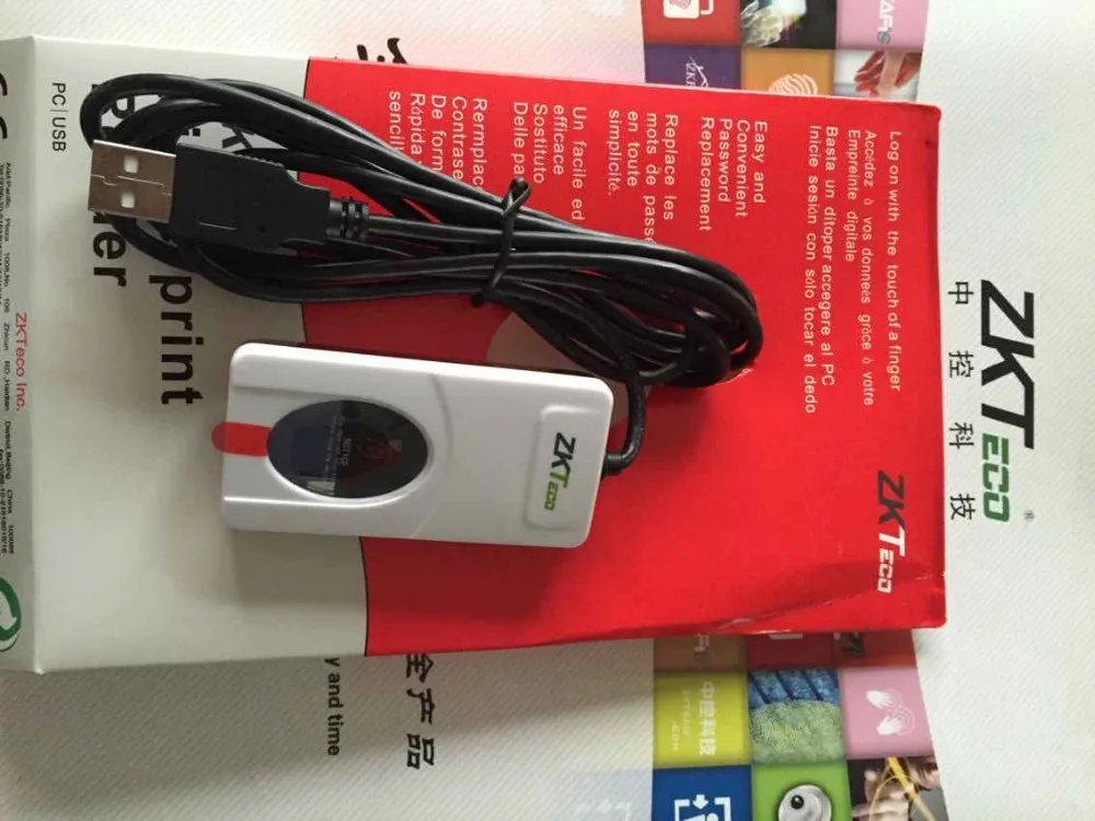 ZKTeco ZK9000 цифровой USB считыватель отпечатков пальцев датчик для компьютера ПК