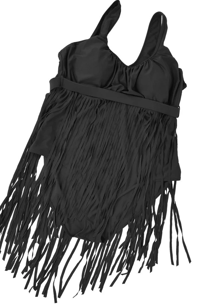 Женский слитный купальник с бахромой пляжная одежда большого размера для лета |