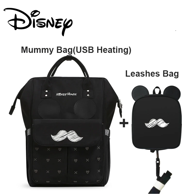 Сумка для подгузников disney, 2 шт., рюкзак с USB изоляцией, сумки для бутылочек, большая емкость, для путешествий, Оксфорд, для кормления, уход за ребенком, Мумия, сумка для подгузников
